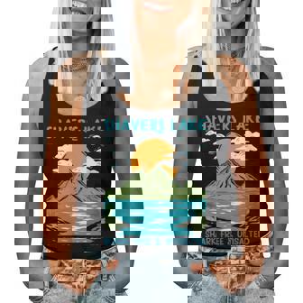 Shavers Lake Shark Free And Unsalted Nature Lover Women Tank Top | Seseable UK