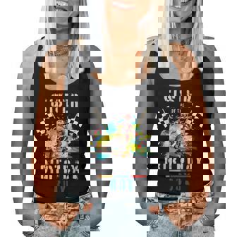 Sister Of The Birthday Boys Motocross Mx Themed Dirt Bike Women Tank Top - Monsterry