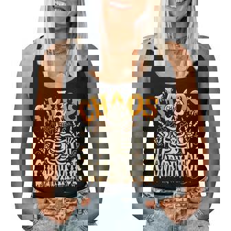 Skeleton Halloween Chaos Coordinator For Teacher Women Tank Top - Thegiftio UK