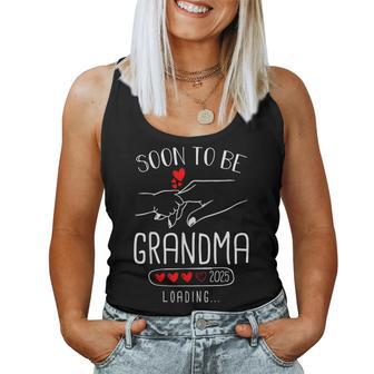 Soon To Be Grandma 2025 Loading Promoted To Grandma 2025 Women Tank Top - Thegiftio UK