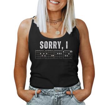 Sorry I-Dgaf Hidden Message Guitar Chords Cool For Women Tank Top Frauen - Geschenkecke