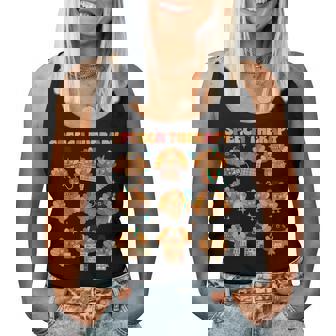 Speech Therapy Turkey Slp Speech Therapist Fall Thanksgiving Women Tank Top | Mazezy