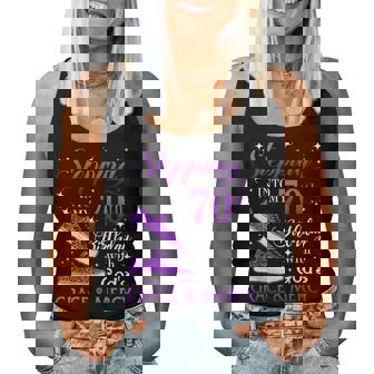 Stepping Into My 70Th Birthday With God's Grace & Mercy Girl Women Tank Top - Thegiftio