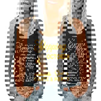Stepping Into My October Birthday Religious Bday Afro Woman Women Tank Top - Thegiftio UK
