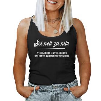 Student Student Lehramt Referent German Maths Teacher Tank Top Frauen - Geschenkecke