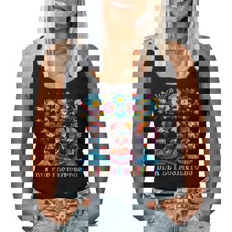 Sugar Skull Dia De Los Muertos Catrina Day Of The Dead Women Tank Top | Mazezy