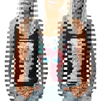 Super Chic Casual Summer Top Girl With Flower Crown Women Tank Top - Monsterry