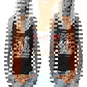 Tball Mama Leopard Bleached Tball Heart Mom Women Tank Top - Monsterry