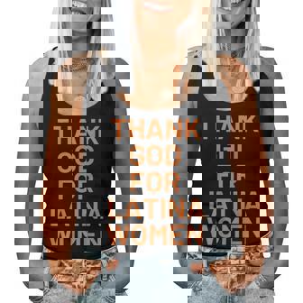 Thank God For Latina Women Women Tank Top - Thegiftio UK