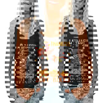 I Am Thankful For Dirt Bikes Thanksgiving Fall Turkey Biker Women Tank Top - Monsterry