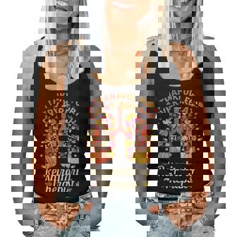 Thanksgiving Fall Lung Respiratory Therapist Turkey Ns Women Tank Top - Thegiftio UK
