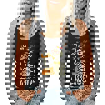 Thanksgiving Skeleton Cant Hold My Dad Women Women Tank Top - Thegiftio UK
