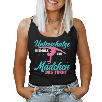 Turn Turnerin Unterschätze Niemals Ein Mädchen Das Turnt Tank Top Frauen - Geschenkecke