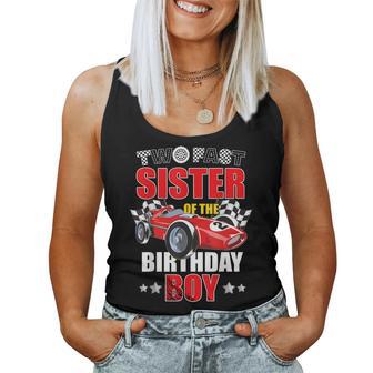 Two Fast Birthday Racing Car Sister Of The Birthday Boy Women Tank Top - Thegiftio UK