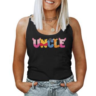 Uncle Of The Birthday Girl Bear Family Matching Women Tank Top - Thegiftio UK