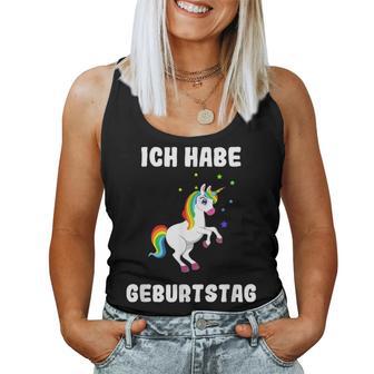 Unicorn Party Man Woman Ich Habe Heute Geburtstag Tank Top Frauen - Geschenkecke