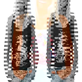 Unicorn Squad Birthday Party Unicorn Girl Women Tank Top | Seseable UK