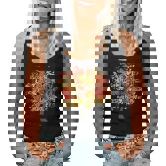 Unique Artsy Girly Autumn Fall Foliage Leaves Tree Women Tank Top - Monsterry