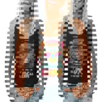 Vintage Cat Karma Lovers For Ns Girls Men Women Tank Top | Seseable UK