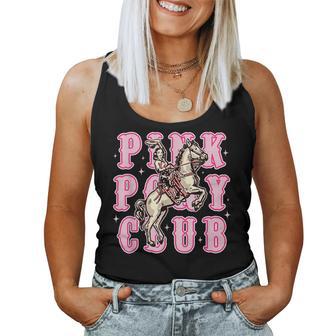 Vintage Pink Pony Club Groovy Girls Birthday Cowgirl Women Tank Top - Thegiftio UK
