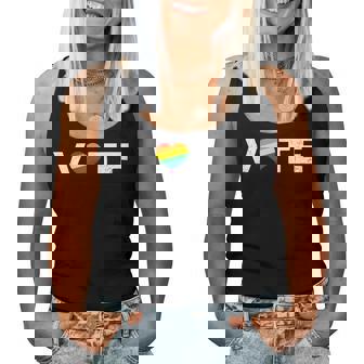 Vote For Lgbtq 2020 Voter Rights Rainbow Heart Turnout Women Tank Top - Monsterry