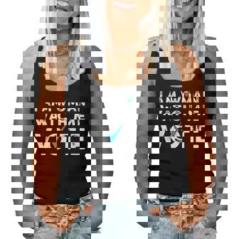 I Am Woman Watch Me Vote Vintage Women Tank Top - Thegiftio UK