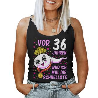 Women's Or 36 Jahren War Ich Mal Die Fastelste 36Th Birthday Tank Top Frauen - Geschenkecke