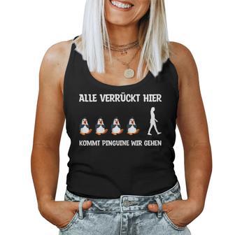 Women's Allerazy Hier Kommt Penguin S Tank Top Frauen - Geschenkecke