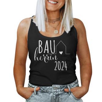 Women's Bauherrin 2024 Haus Hausbau Häuslebauer New Construction Construction Site Tank Top Frauen - Geschenkecke