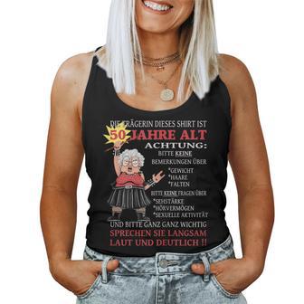 Women's Die Dame Ist 50 Jahre Old The Dame Is 50 Y Tank Top Frauen - Geschenkecke