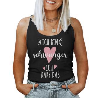 Women's Ich Bin Schwanger Ich Kann Das Behind Ich Bin Schwanger Ich Kann Das Dem Dem Tank Top Frauen - Geschenkecke