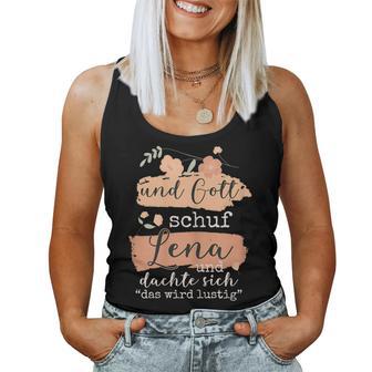 Women's Name Lena Birthday And God Schuf Lena Tank Top Frauen - Geschenkecke