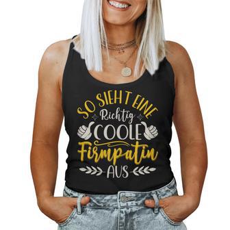 Women's So Sieht Eine Wirklich Coole Firmpatin Aus Tank Top Frauen - Geschenkecke