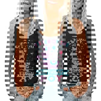 Youth Sister Of The Birthday Boy Llama Family Party Decorations Women Tank Top - Thegiftio UK