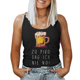 Zu Pivo Sag Ich Nie No Beer Croatian Beer Tank Top Frauen - Seseable