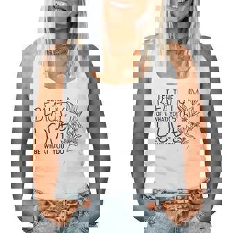 Aesthetic Floral Love Career Future Goals Motivational Quote Women Tank Top - Monsterry