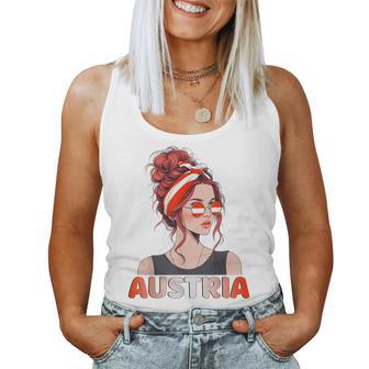 Austria Girl's Women's Flag Austria Jersey 2024 Tank Top Frauen - Geschenkecke