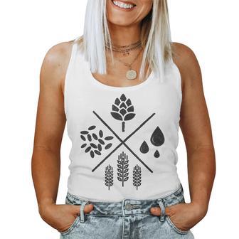 Beerintage Craft Beer Beer Brewer Brewer Tank Top Frauen - Geschenkecke