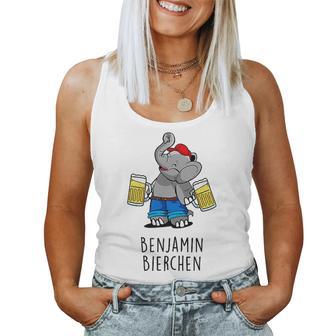 Benjamin Bierchen 2Nd Bier Digga Beer Am Pm Beer Elephant Fun Tank Top Frauen - Geschenkecke