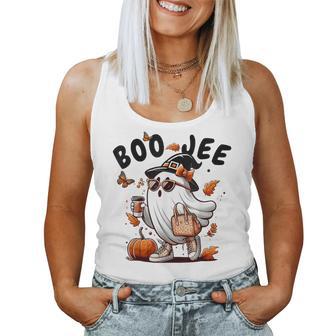 Boojee Ghost Halloween Costume Pumpkin Spooky Season Women Women Tank Top - Thegiftio UK