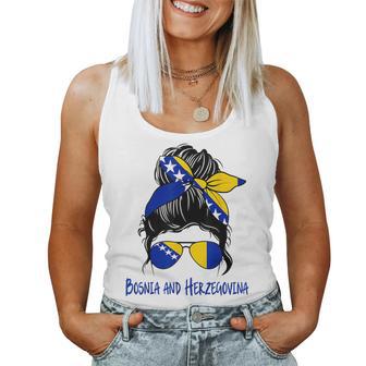 Bosniaks Girls' Bosnia Herzegovina Woman Flag Tank Top Frauen - Geschenkecke