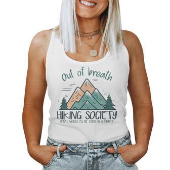 Out Of Breath Hiking Society Hiker Women Women Tank Top - Thegiftio UK
