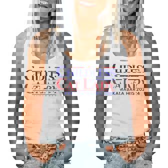 Childless Cat Lady Kamala 2024 Harris President 2024 Women Tank Top - Monsterry