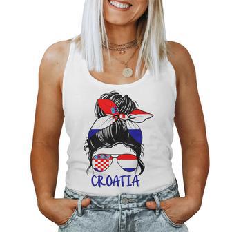 Croatia Girl's Croatia Woman Pride Croatia Flag Hrvatska Tank Top Frauen - Geschenkecke