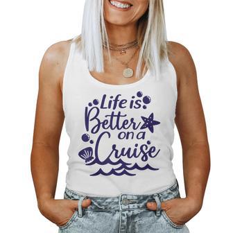 Das Leben Ist Besser Auf Einer Kreuzfahrt For And Children Family Cruise Tank Top Frauen - Geschenkecke