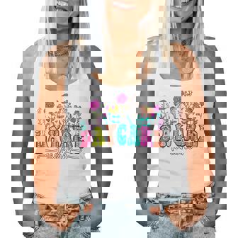 Daycare Teacher Floral First Day Back To School Teaching Women Tank Top | Mazezy