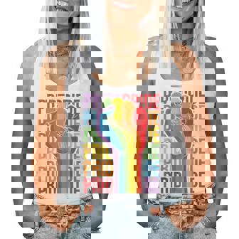 Gay Pride Rainbow Orgullosamente Orgulloso Fuerte Apoyo Igualdad Regalo Sin Mangas Camiseta sin mangas para mujer - Regaloses