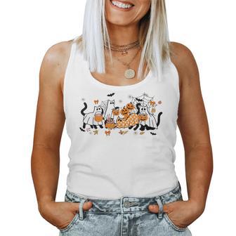 Halloween Cute Black Cats Ghost Costume Boy Girl Women Tank Top - Thegiftio UK