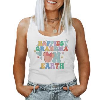 Happiest Grandma On Earth Groovy Mom Women Tank Top - Thegiftio UK