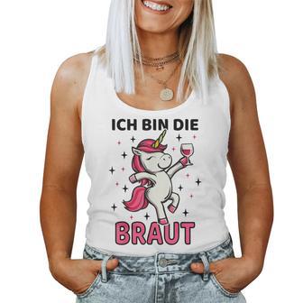 Ich Bin Die Braut Einhorn Jga Women's Wedding Tank Top Frauen - Geschenkecke